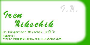 iren mikschik business card